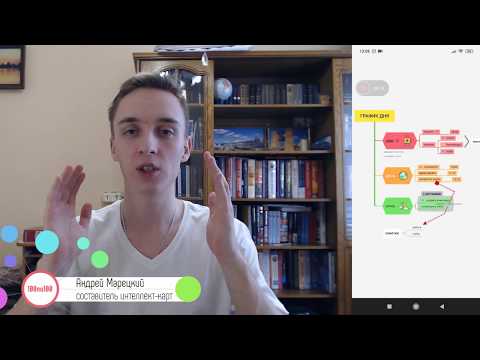 Видео: XMind карта график дня на android. Строим планы на день в приложении для умных карт на телефоне
