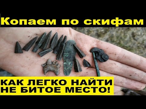 Видео: Нашли ОГРОМНУЮ ПОСЕЛУХУ СКИФОВ! коп весна  2019