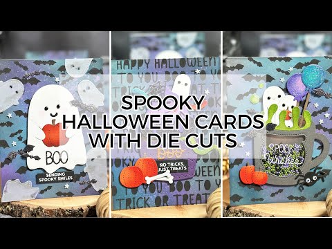 Видео: Делаем жуткие открытки на Хэллоуин с помощью вырубных фигурок!