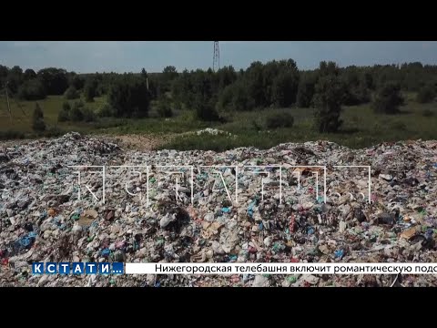 Видео: Незаконная свалка, созданная регоператором разрослась настолько, что перекрыла дорогу в деревню