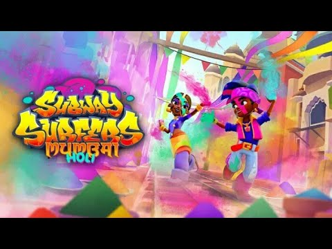 Видео: Волшебный мир красок Мумбаи Холи { Обновление } [ Subway Surfers ]