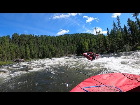 Видео: ЖЕСТЬ! 15км порогов, в Туву за трофеями, большая вода Бий-Хем часть 2
