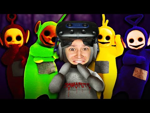 Видео: ТЕЛЕПУЗИКИ ХОРРОР В VR. БЕГИ!! (Slendytubbies VR)