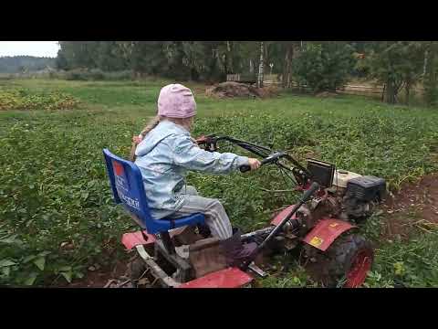 Видео: Мотоблок Угра 4x4 c  приводным адаптером