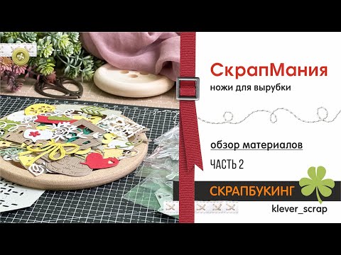 Видео: Скрапбукинг: обзор материалов - СКРАПМАНИЯ - 2 часть