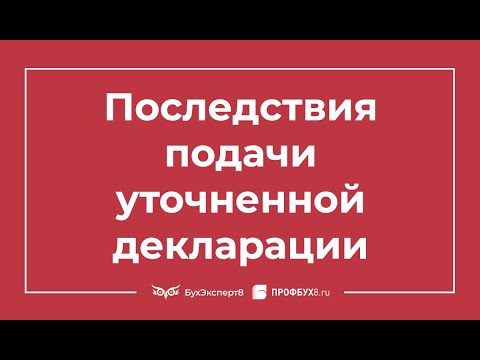 Видео: Что будет после подачи уточненной декларации: какие последствия