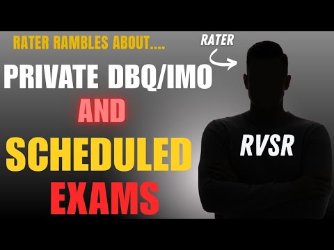 Видео: Рассуждая о том, когда вы подаете частную DBQ/IMO и планируете экзамены.