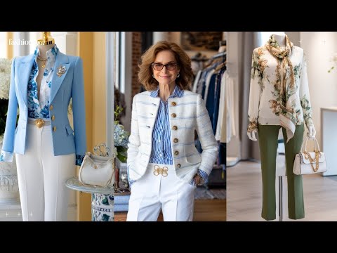 Видео: Элегантные и лаконичные образы, которые подходят женщинам старше 60 лет | Обновление гардероба, к...