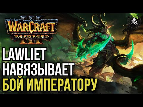 Видео: LAWLIET НАВЯЗЫВАЕТ БОЙ ИМПЕРАТОРУ: Warcraft 3 Reforged