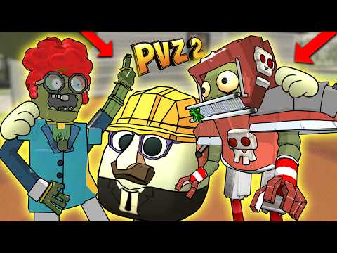 Видео: Все Растения против Зомби 2 в Чикен гане! Битва строителей Chicken Gun vs PVZ