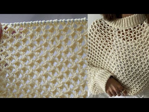 Видео: СТИЛЬНАЯ, ПОПУЛЯРНАЯ "СЕТКА" ДЛЯ ДЖЕМПЕРОВ, СВИТЕРОВ, КАРДИГАНОВ, МАЕК, ТОПОВ...