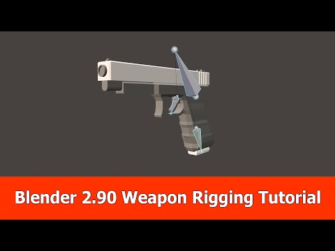 Видео: Blender 2.90 Низкополигональная оснастка оружия