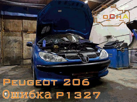 Видео: Peugeot 206 1.4 Ошибка  р1327