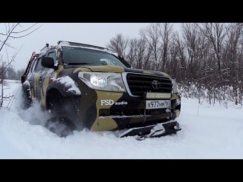 Видео: Land Cruiser  200 НА БАЗЕ ГАЗ 66 ПО ГЛУБОКОМУ СНЕГУ