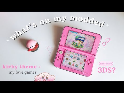 Видео: 🩰 Модифицированная розовая 3DS XL Tour 2024 | Индивидуальная тема Кирби + индивидуальные значки |...