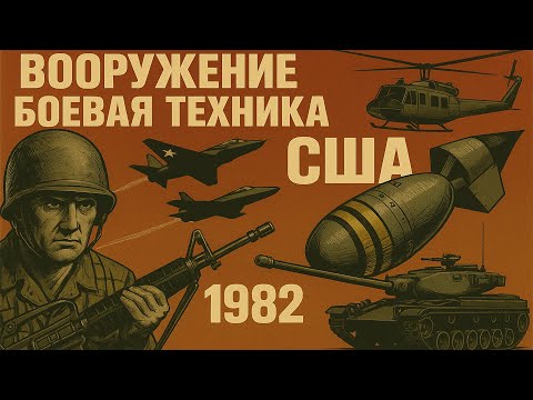 Видео: Вооружение и боевая техника США 1982г.// US weapons and military equipment