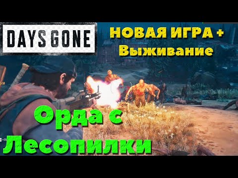 Видео: Days Gone(Жизнь После) -  Орда у старой Лесопилки! Сложность Выживание! Новая игра +.