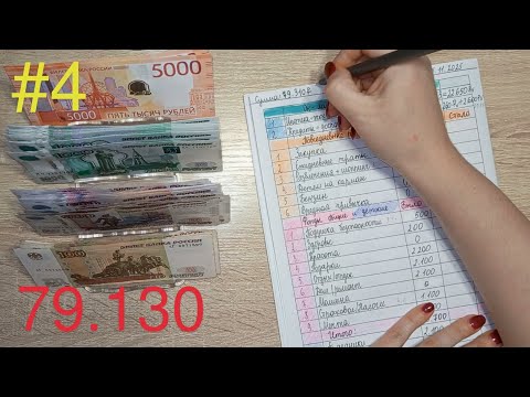 Видео: #4 В конвертах убытки, я теряю деньги 😅, но система работает. Распределение зарплаты мужа. 