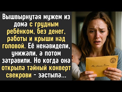 Видео: Муж вышвырнул её с младенцем на улицу после смерти свекрови. Но оставленный конверт изменил всё
