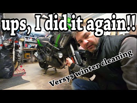 Видео: Зимняя уборка моего Versys