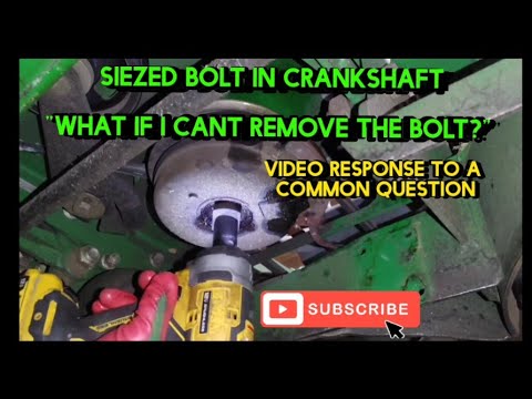Видео: Советы по снятию заклинившего болта муфты отбора мощности. Видеоответ на часто задаваемый мне воп...