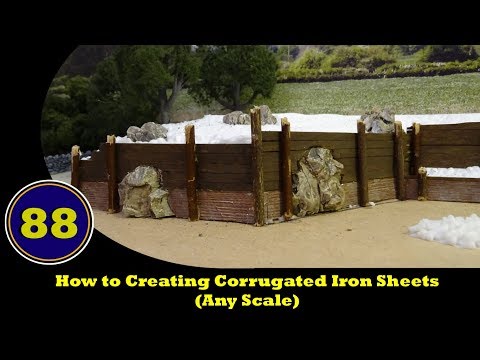 Видео: Как создать гофрированные листы железа (любого масштаба)