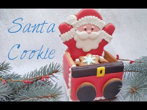 Видео: Как сделать 3Д имбирное печенье. Новогоднее печенье. 3D cookie Santa Claus
