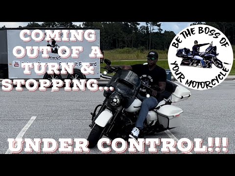 Видео: Поворот, наклон, остановка... Как остановить мотоцикл, выходя из поворота