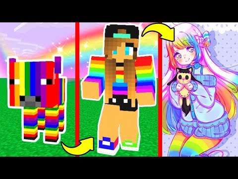 Видео: КАК МЕНЯЛАСЬ ДЕВУШКА РАДУЖНАЯ КОРОВА МОБ И ЕГО ЖИЗНЕННЫЙ ЦИКЛ В МАЙНКРАФТ! ТРОЛЛИНГ MINECRAFT