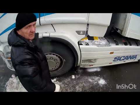 Видео: Отогрев Scania, - 10 замерзло топливо на ходу.