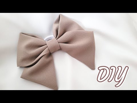 Видео: БАНТ из ткани ✨️ ОЧЕНЬ ЛЕГКО ✨️DIY Big Hair Bow Making