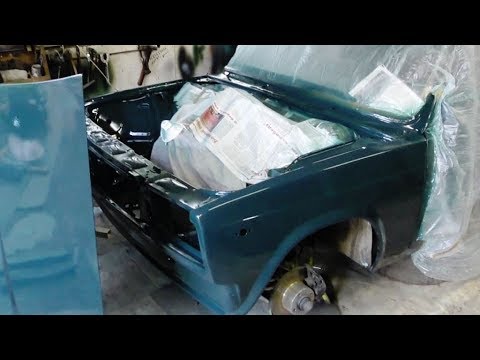 Видео: ВАЗ 2107.  Ремонт битой морды, ПОКРАСКА !