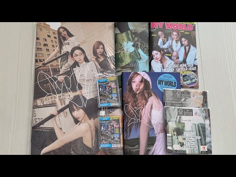 Видео: Распаковка альбома Aespa / Unboxing album Aespa MY WORLD (Zine, Intro, Poster, Tabloid, SMini ver.)