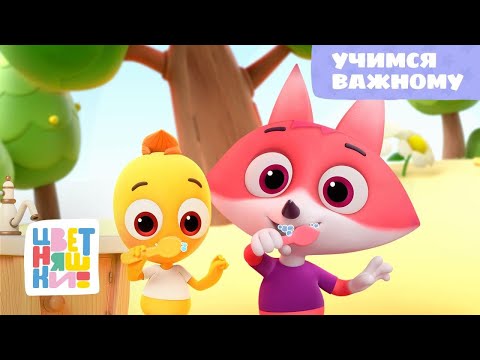 Видео: Цветняшки – Учимся важному – уроки вежливости и гигиены – развивающий мультик