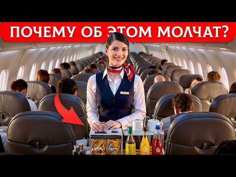 Видео: Эти 18 вещей дают БЕСПЛАТНО в самолёте (но об этом молчат...)