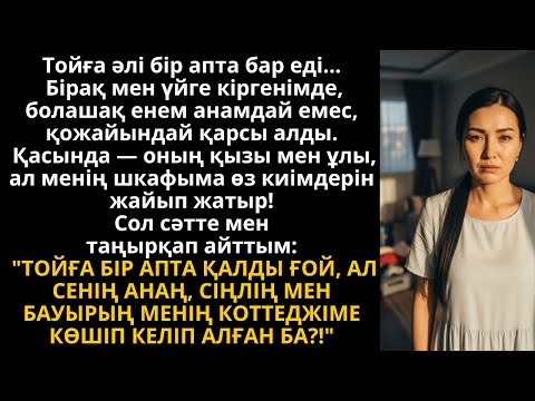 Видео: тойға бір апта қалғанда енем мен туыстары менің үйіме көшіп алды | Әсерлі әңгіме