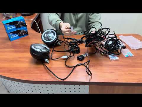 Видео: Комплект дротів для підключення додаткового освітлення (фари/балки). Універсальний з кнопкою та реле