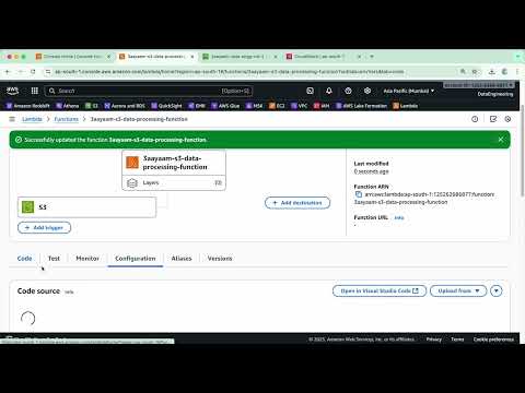 Видео: 7.AWS Lambda DataEngg — ПРАКТИЧЕСКОЕ ПРАКТИЧЕСКОЕ ЗАДАНИЕ: Триггер S3 для чтения файла, обработки...