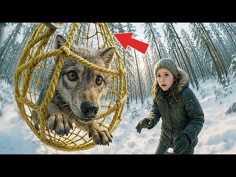 Видео: ВОЛЧОНОК ПОПАЛ В ЛОВУШКУ И ЗВАЛ НА ПОМОЩЬ ДЕВОЧКУ... ДЕВОЧКА СПАСАЕТ ВОЛКА...