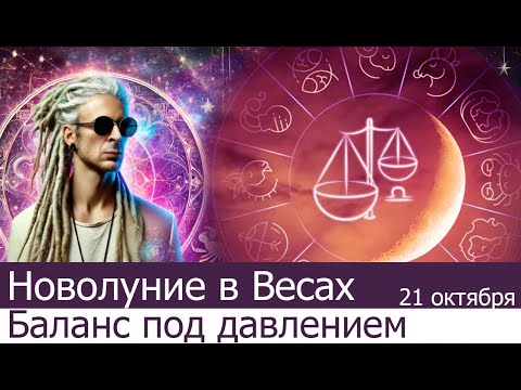 Видео: Новолуние в Весах 21 октября.  Баланс под давлением.