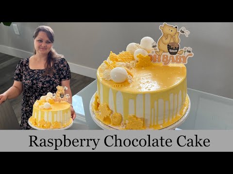 Видео: Raspberry Chocolate Cake (Шоколадно - малиновый торт)