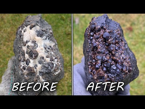 Видео: Как убрать кальцит с кристаллов.