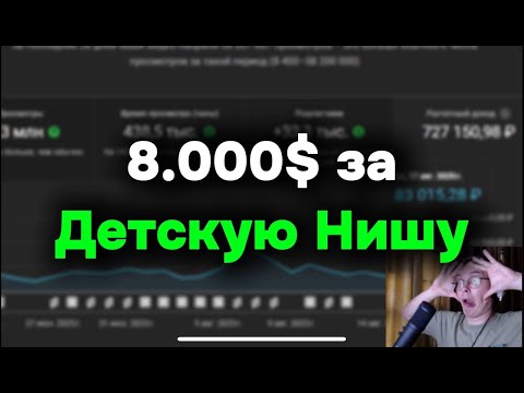 Видео: 8.000$ на ДЕТСКОЙ НИШЕ + схема ПРОВЕРКИ НИШИ