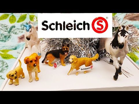 Видео: Распаковка фигурок  шляйх 😃😍 обзор  собак schleich хаски немецкая овчарка золотистый ретривер