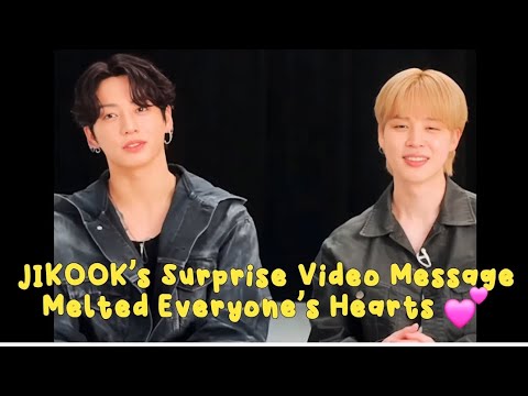 Видео: Неожиданное видеообращение JIKOOK растопило сердца всех 💕 #AreYouSureSeason2