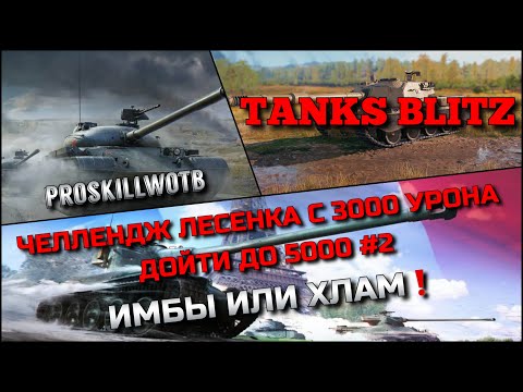 Видео: 🔴Tanks Blitz ЧЕЛЛЕНДЖ ЛЕСЕНКА С 3000 УРОНА ДО 5000 #2🔥 ИМБЫ ИЛИ ХЛАМ БЛИЦА❗️