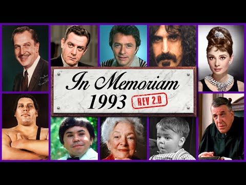 Видео: В память о 1993: Знаменитые лица, которых мы потеряли в 1993 году, версия 2