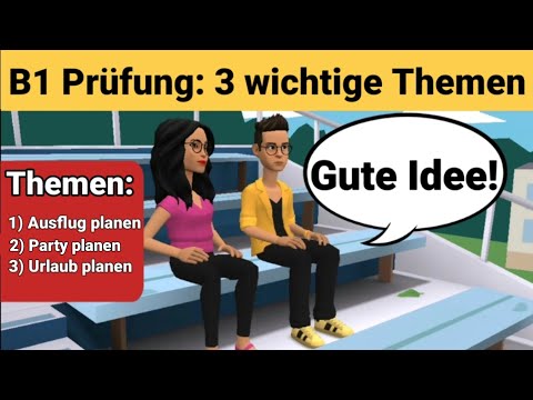 Видео: Устный экзамен по немецкому языку B1 | Планируем что-то вместе/диалог | 3 важных вопроса