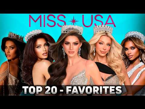 Видео: ТОП-20 МАКСИМАЛЬНЫХ ФАВОРИТОВ на победу в конкурсе «Мисс США 2025» 👑