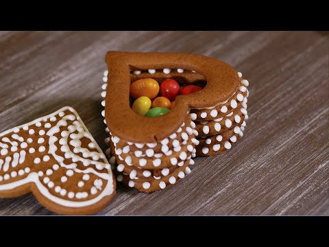 Видео: Печенье сердечки. Съедобные валентинки